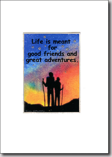 Evening Hikers Adventure Quote image