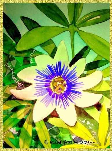 passionflower image, card making ideas