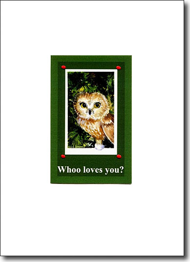 Whoo Loves You?, valentines card